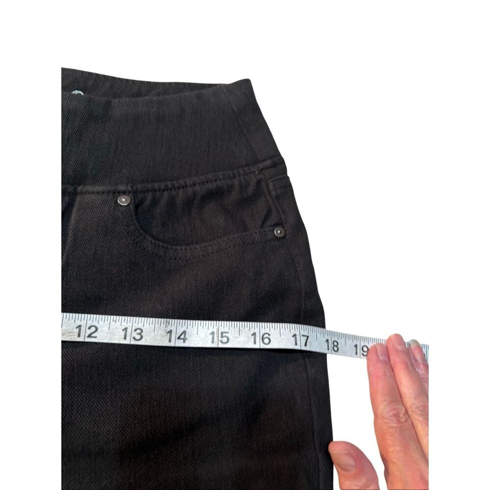 Belle by Kim Gravel Flexibelle Pull On Jeans Black  Sz 6P NWOT - Picture 5 of 8